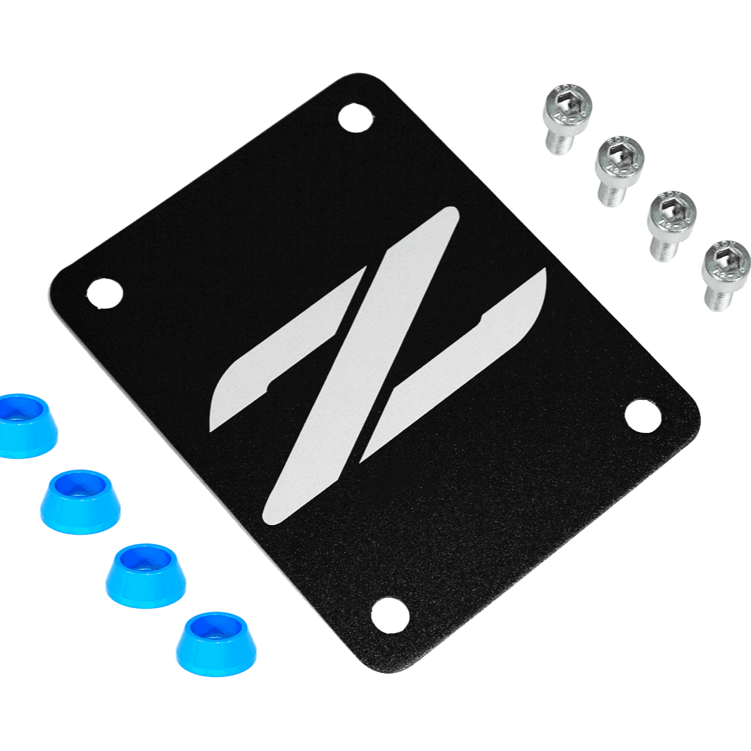 ZSPEC Black PTU Holes Cover Plate for Z32 300zx, Billet