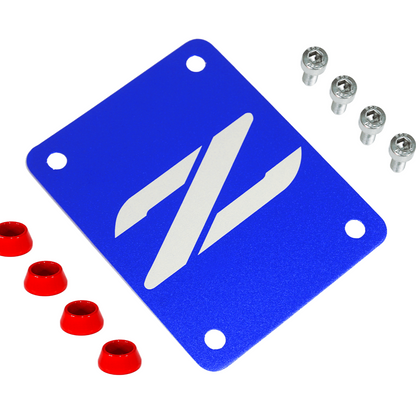 ZSPEC Blue PTU Holes Cover Plate for Z32 300zx, Billet