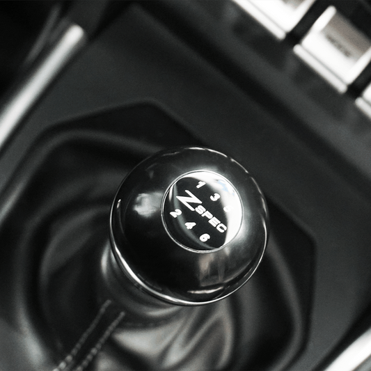 ZSPEC Shift Knob, M10-1.5, Delrin & Stainless, 6-Speed Shift Pattern Coin