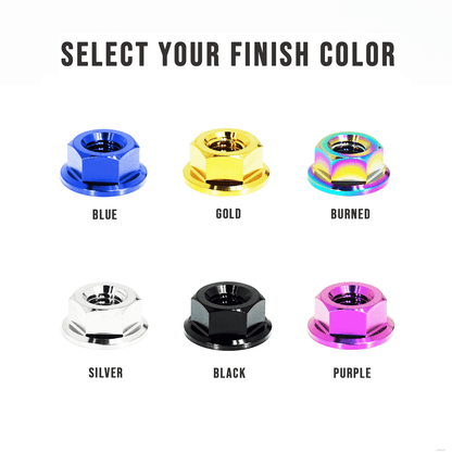 ZSPEC Shock Tower Flare Nuts for '90-96 Nissan Z32 300zx, Grade-5 Titanium