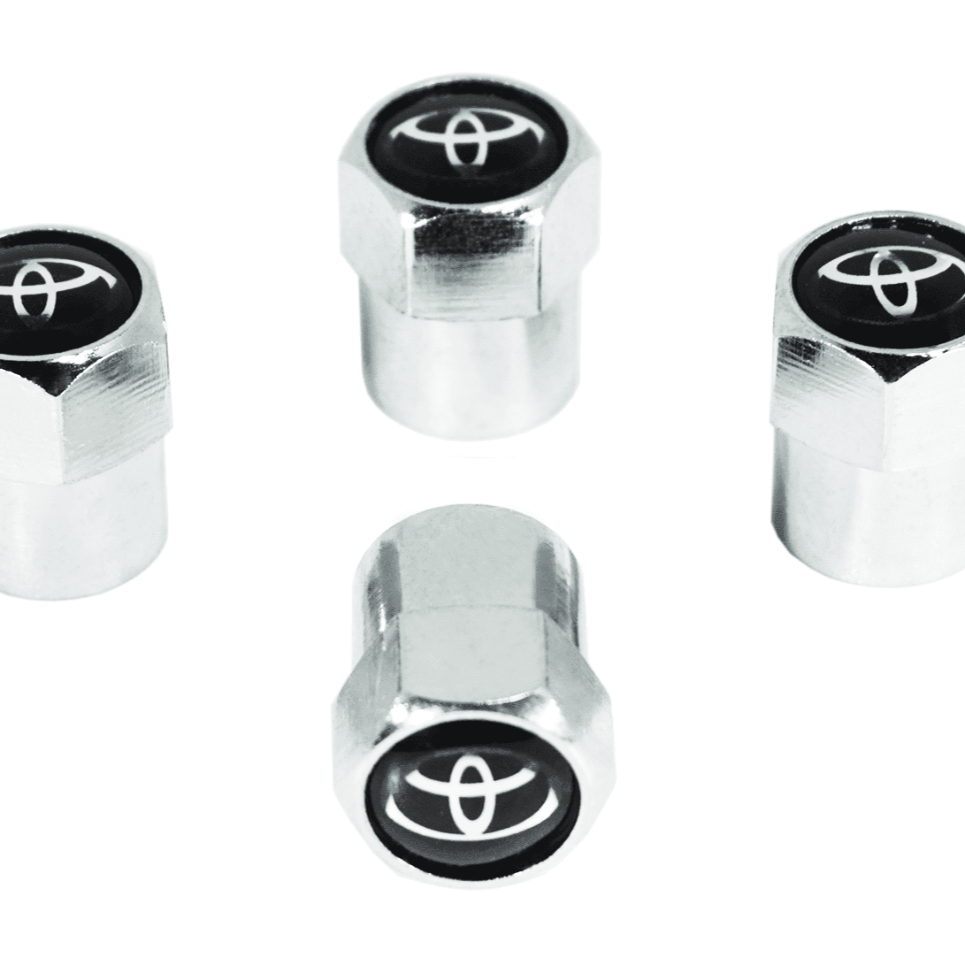 Chrome Valve Stem Tire Caps, Style: TOYOTA