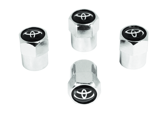 Chrome Valve Stem Tire Caps, Style: TOYOTA