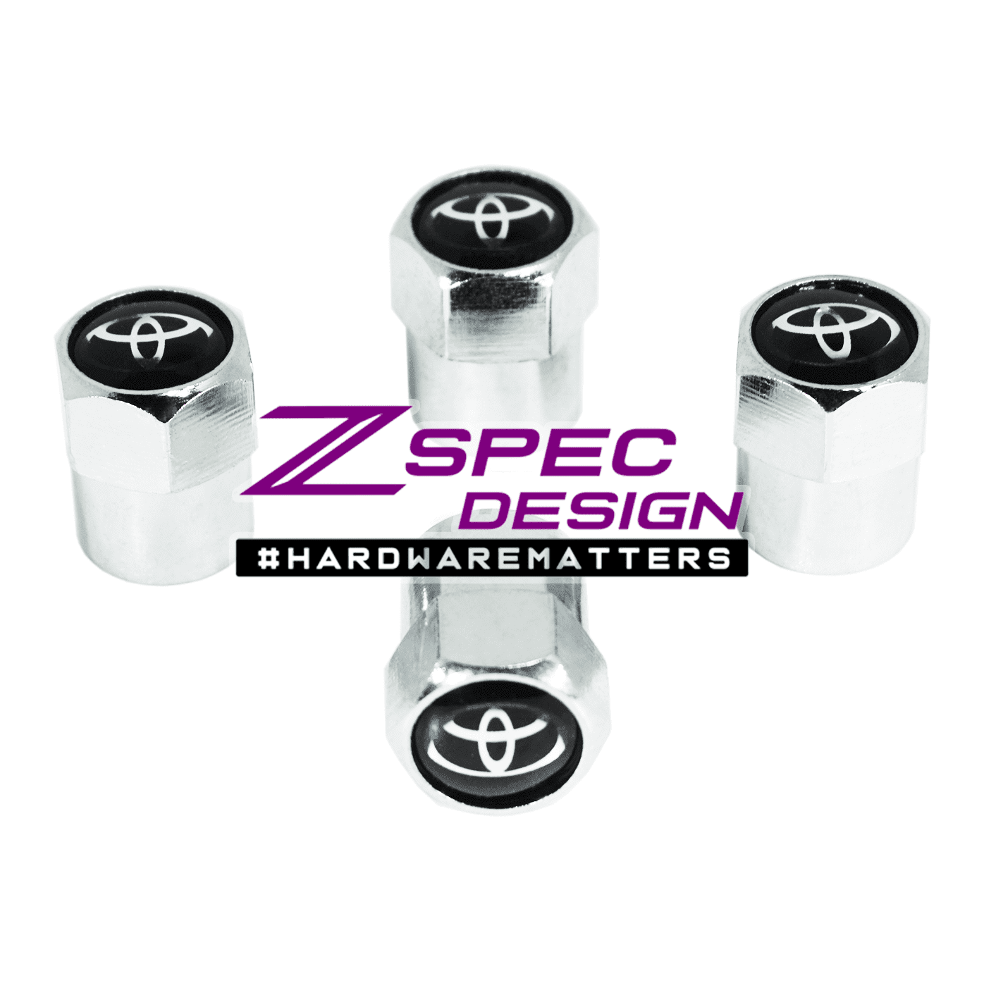 Chrome Valve Stem Tire Caps, Style: TOYOTA