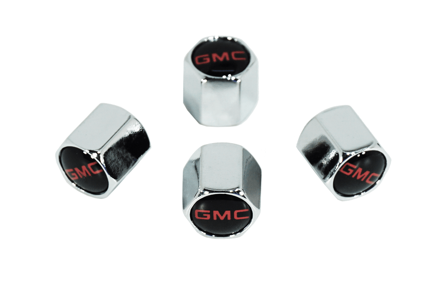 Chrome Valve Stem Tire Caps, Style: GMC