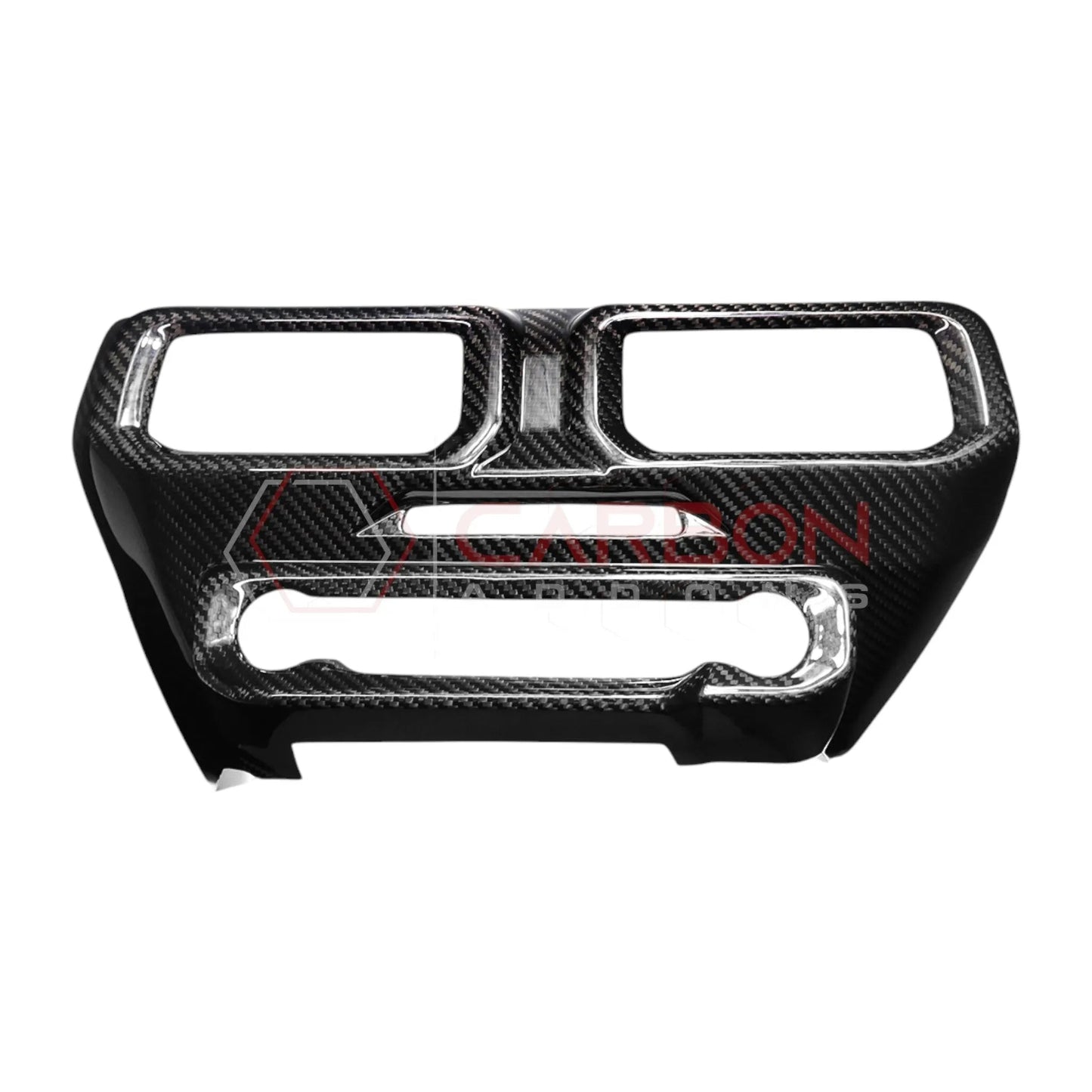 Real Carbon Fiber Center Dashboard A/C Vent Trim Cover for 2024+ Ford Mustang