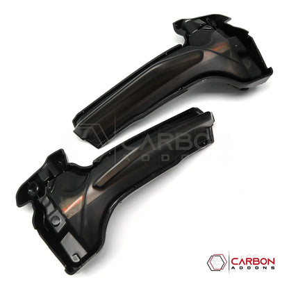 C8 Corvette Smoked Sequential LED Mirror Cap Turn Signals | Plug-and-Play Upgrade (2020–2026)