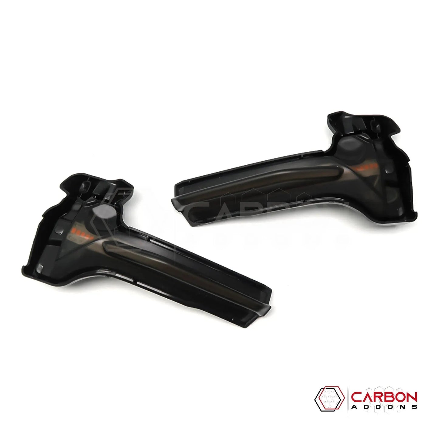 C8 Corvette Smoked Sequential LED Mirror Cap Turn Signals | Plug-and-Play Upgrade (2020–2026)