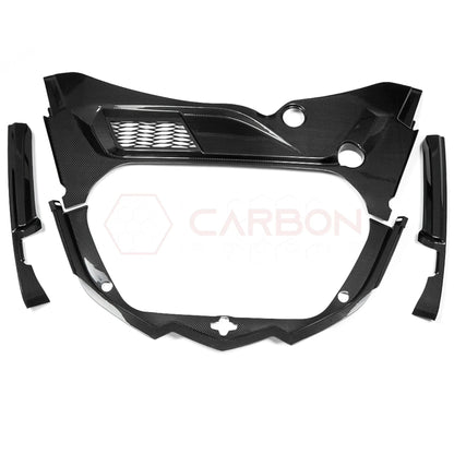 C8 Corvette Real Carbon Fiber Front Trunk (Frunk) Replacement Trim Panels | Stingray, Z06 & E-Ray (2020–2026 Coupe)