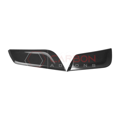 Real Carbon Fiber Center Console Side Trim Covers for 2024+ Ford Mustang