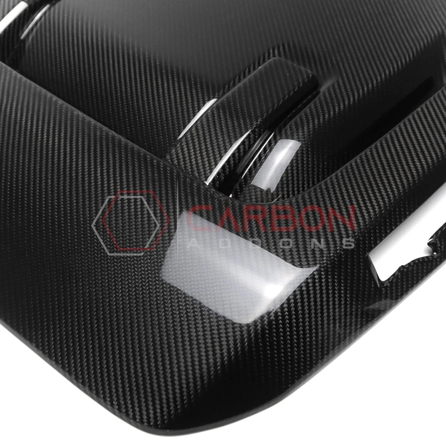 Real Carbon Fiber Hood Vent Cover for 2021+ Ford F-150 Raptor (V6)