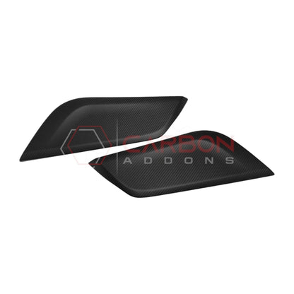 Real Carbon Fiber Center Console Side Trim Covers for 2024+ Ford Mustang