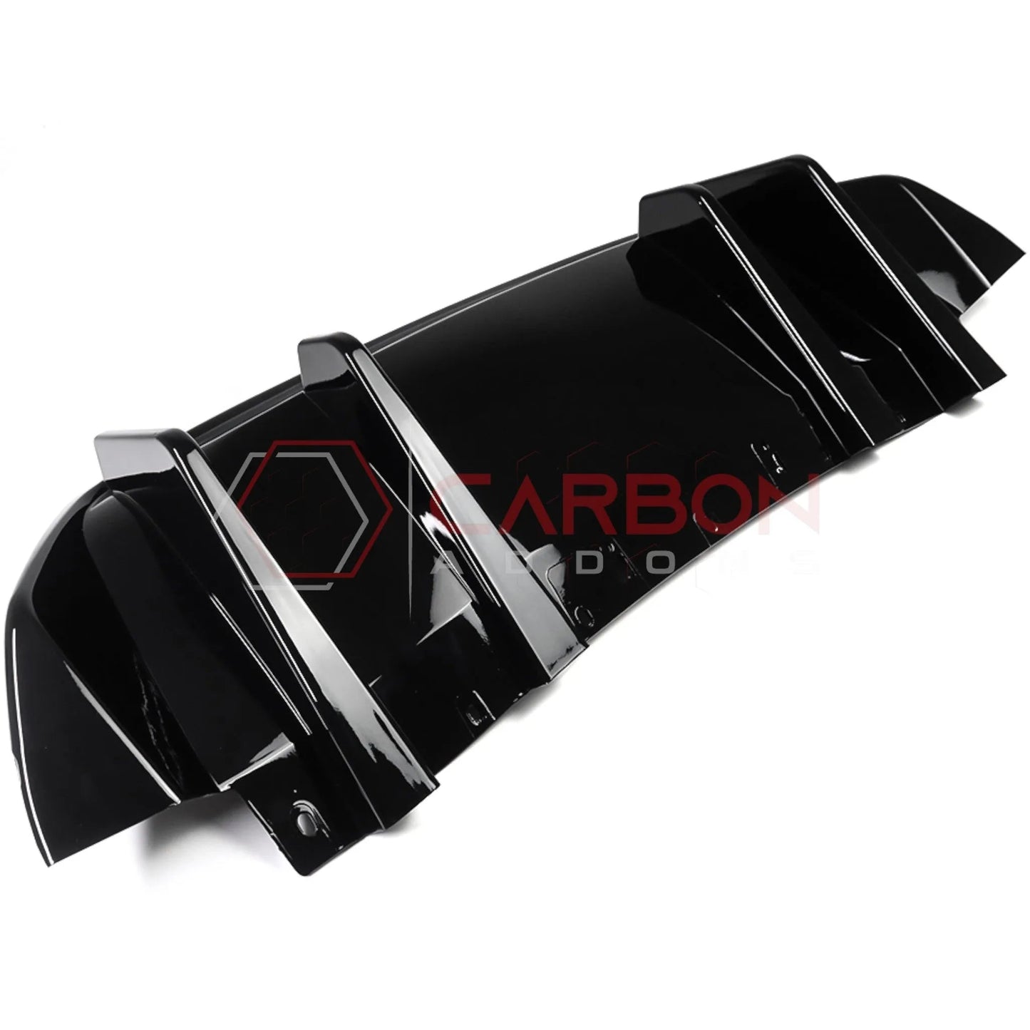 Rear Diffuser Add-On Fins for 2024+ Ford Mustang GT & EcoBoost (ABS Plastic)