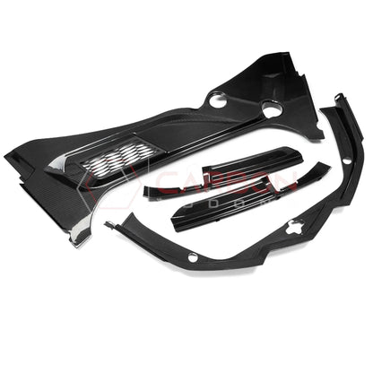 C8 Corvette Real Carbon Fiber Front Trunk (Frunk) Replacement Trim Panels | Stingray, Z06 & E-Ray (2020–2026 Coupe)