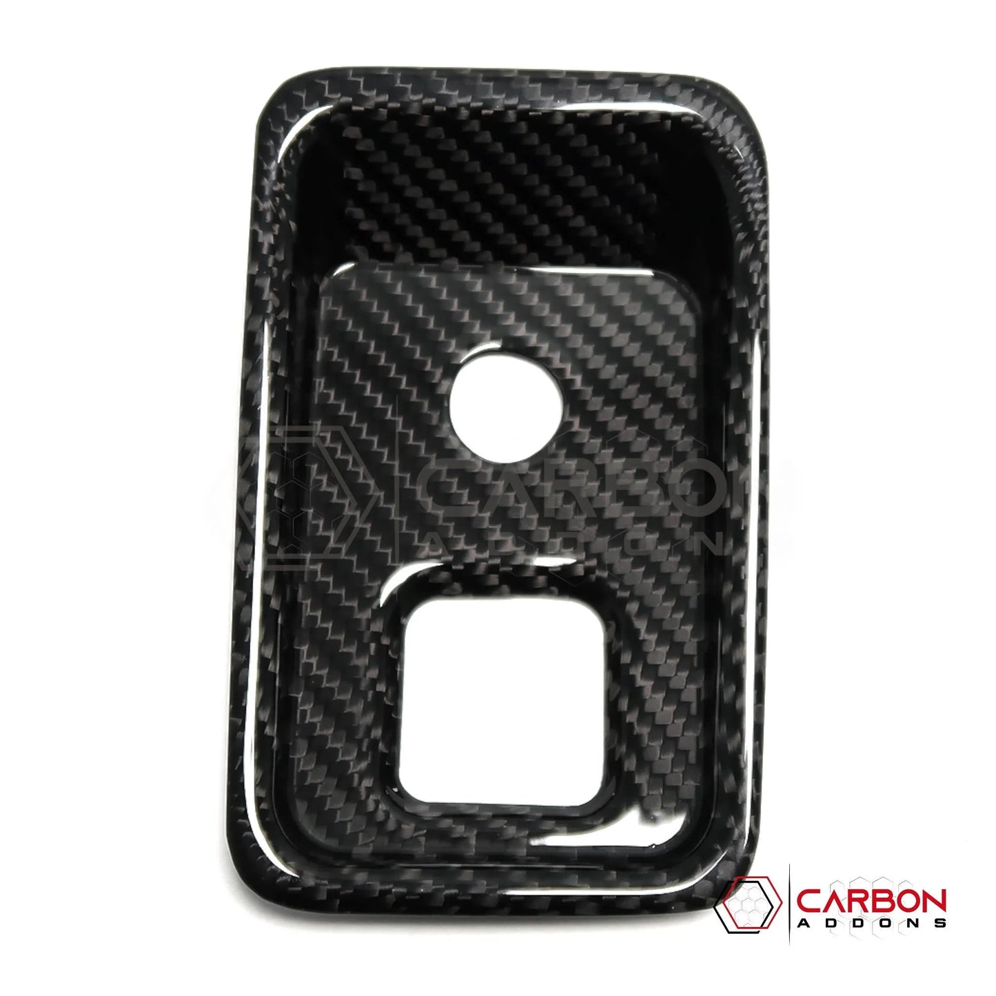 C8 Corvette Carbon Fiber Parking Brake / HUD Button Control Trim Cover (2020–2026)
