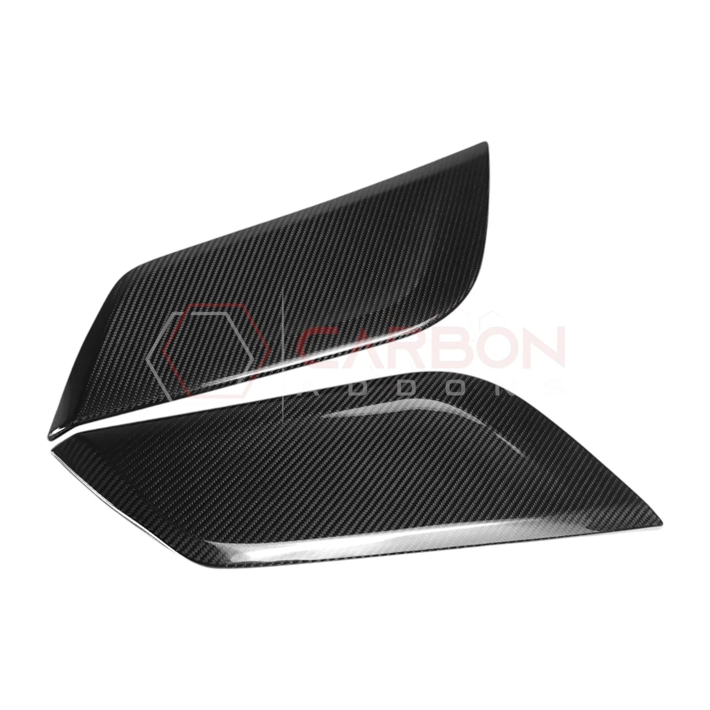 Real Carbon Fiber Center Console Side Trim Covers for 2024+ Ford Mustang