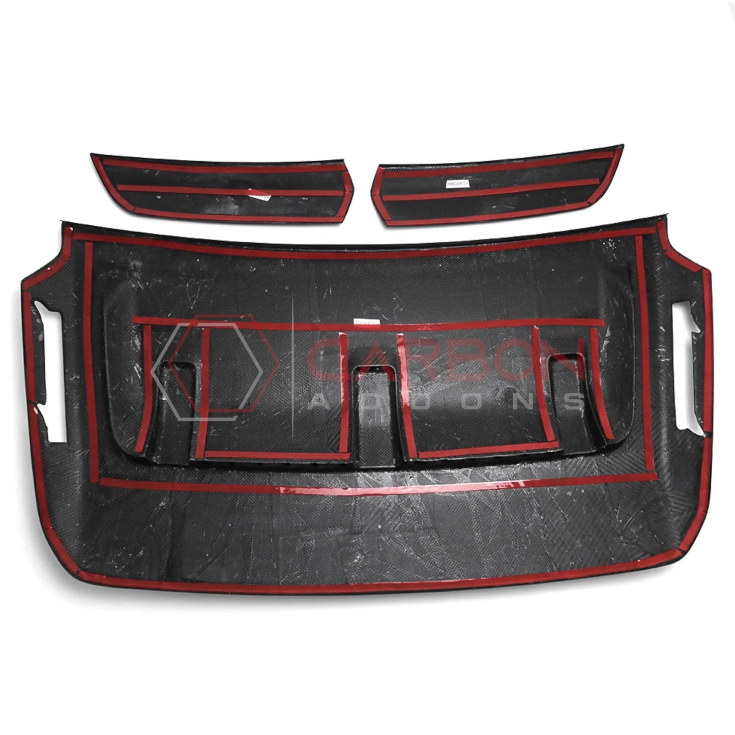 Real Carbon Fiber Hood Vent Cover for 2021+ Ford F-150 Raptor (V6)