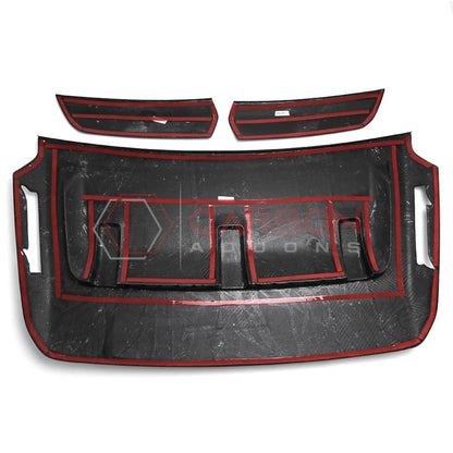 Real Carbon Fiber Hood Vent Cover for 2021+ Ford F-150 Raptor (V6)