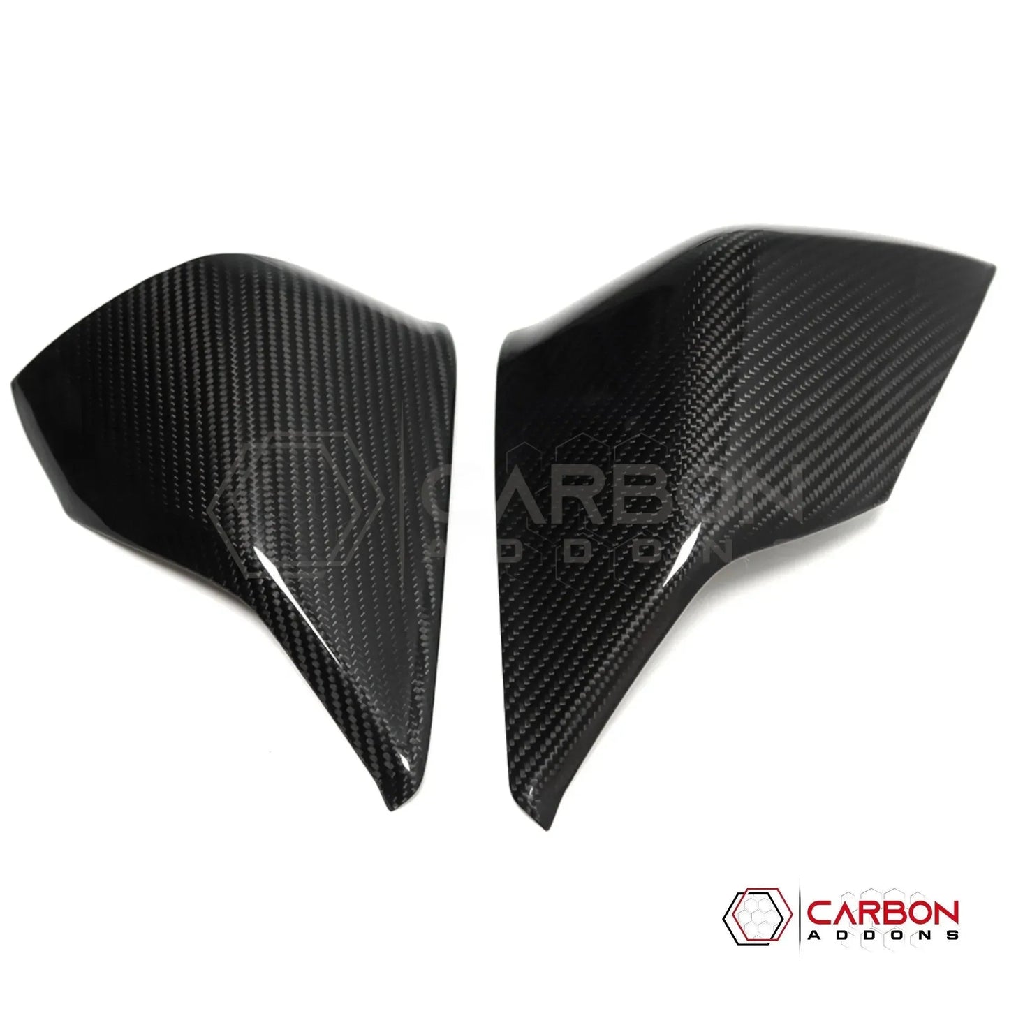 C8 Corvette Real Carbon Fiber Gauge Cluster Upper Dashboard HUD Side Covers | Interior Upgrade (2020–2026)