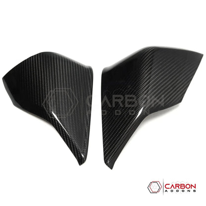 C8 Corvette Real Carbon Fiber Gauge Cluster Upper Dashboard HUD Side Covers | Interior Upgrade (2020–2026)
