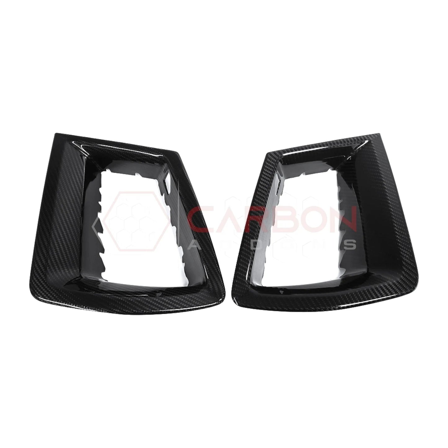 Real Carbon Fiber Upper Grille Insert Covers for 2024+ Ford Mustang GT