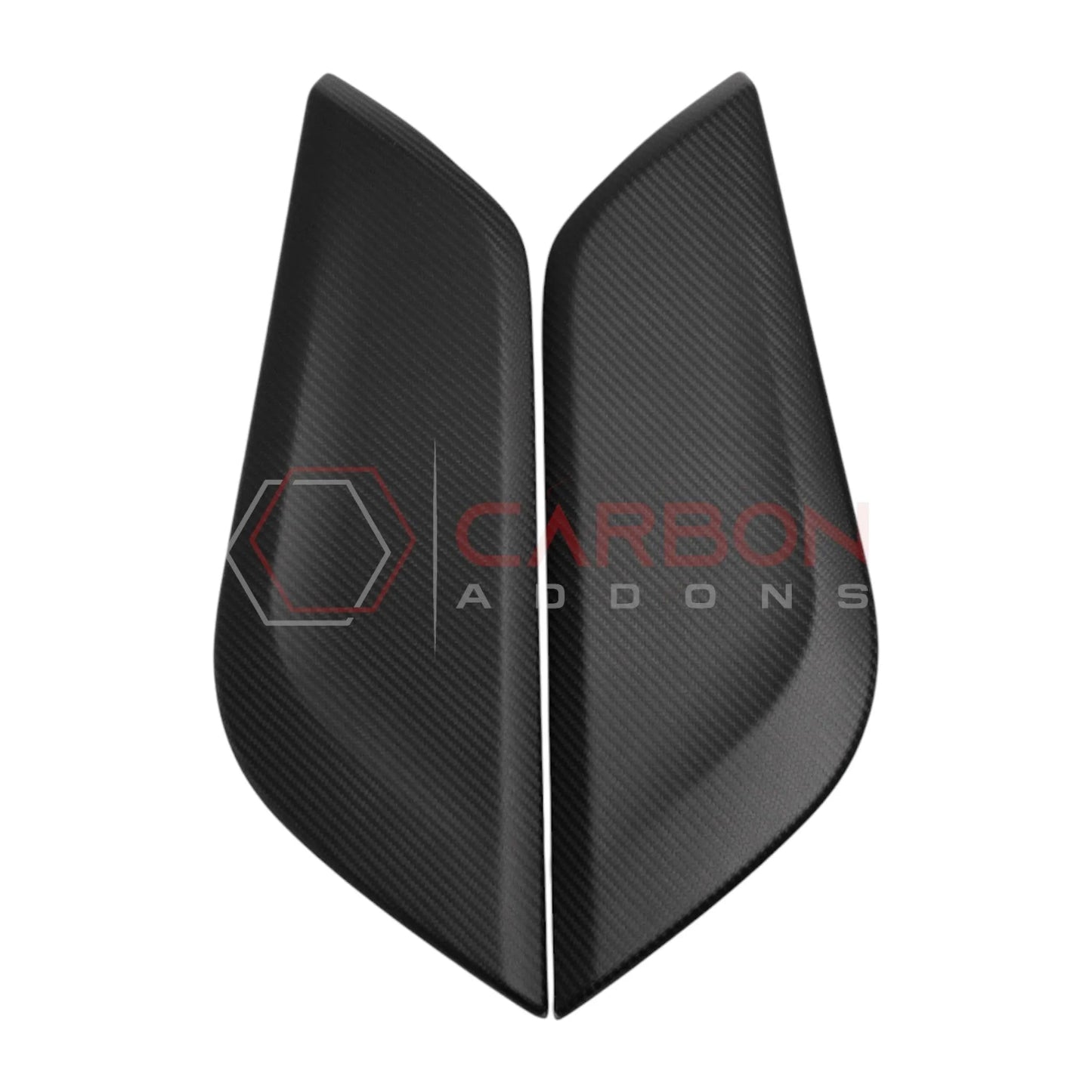 Real Carbon Fiber Center Console Side Trim Covers for 2024+ Ford Mustang