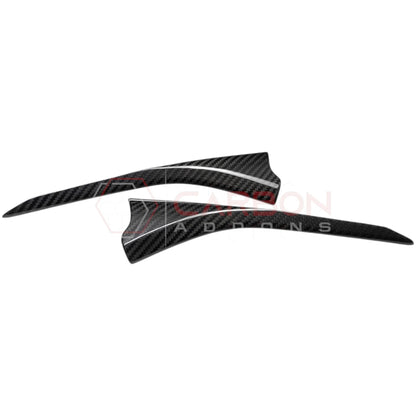C8 Corvette Real Carbon Fiber Door Panel Upper Trim Covers(2020-2025)