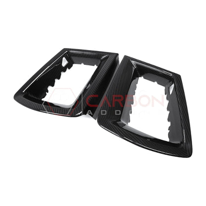 Real Carbon Fiber Upper Grille Insert Covers for 2024+ Ford Mustang GT