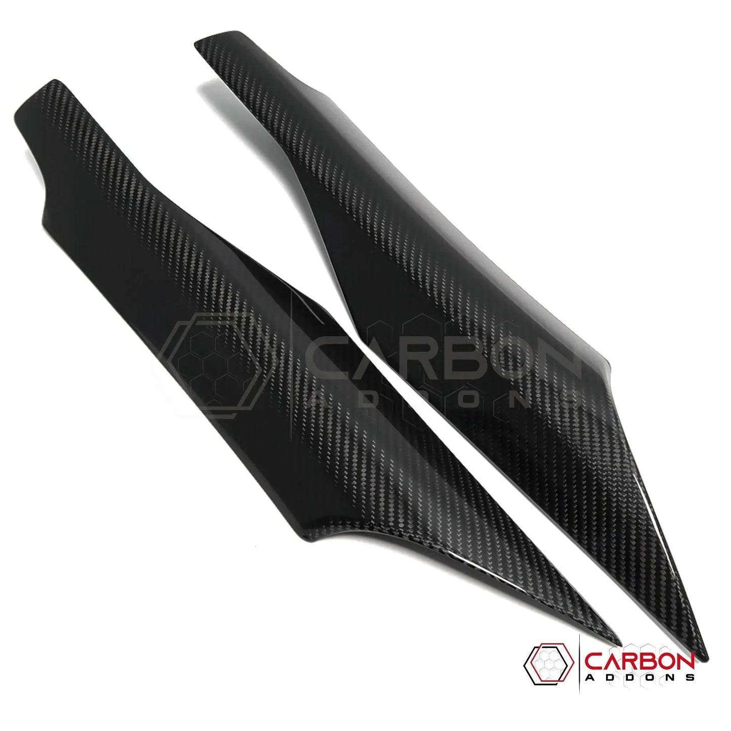C8 Corvette Real Carbon Fiber Door Speaker Upper Trim Covers | Interior Upgrade (2020–2026)