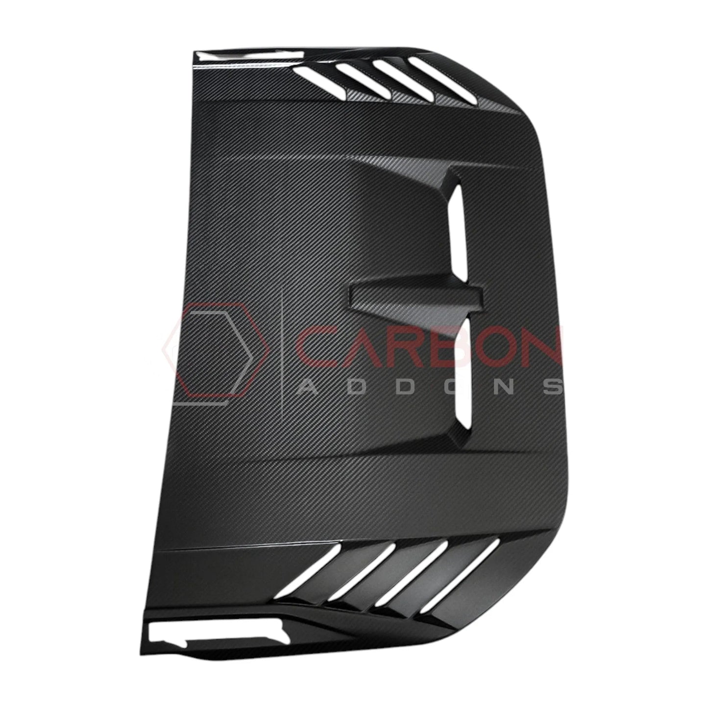 2021+ Bronco Raptor Real Carbon Fiber Hood Vent Trim Cover