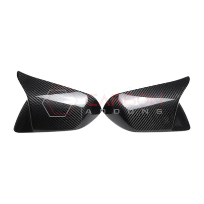 2024+ S650 Mustang M Style Carbon Fiber Exterior Side Mirror Cover