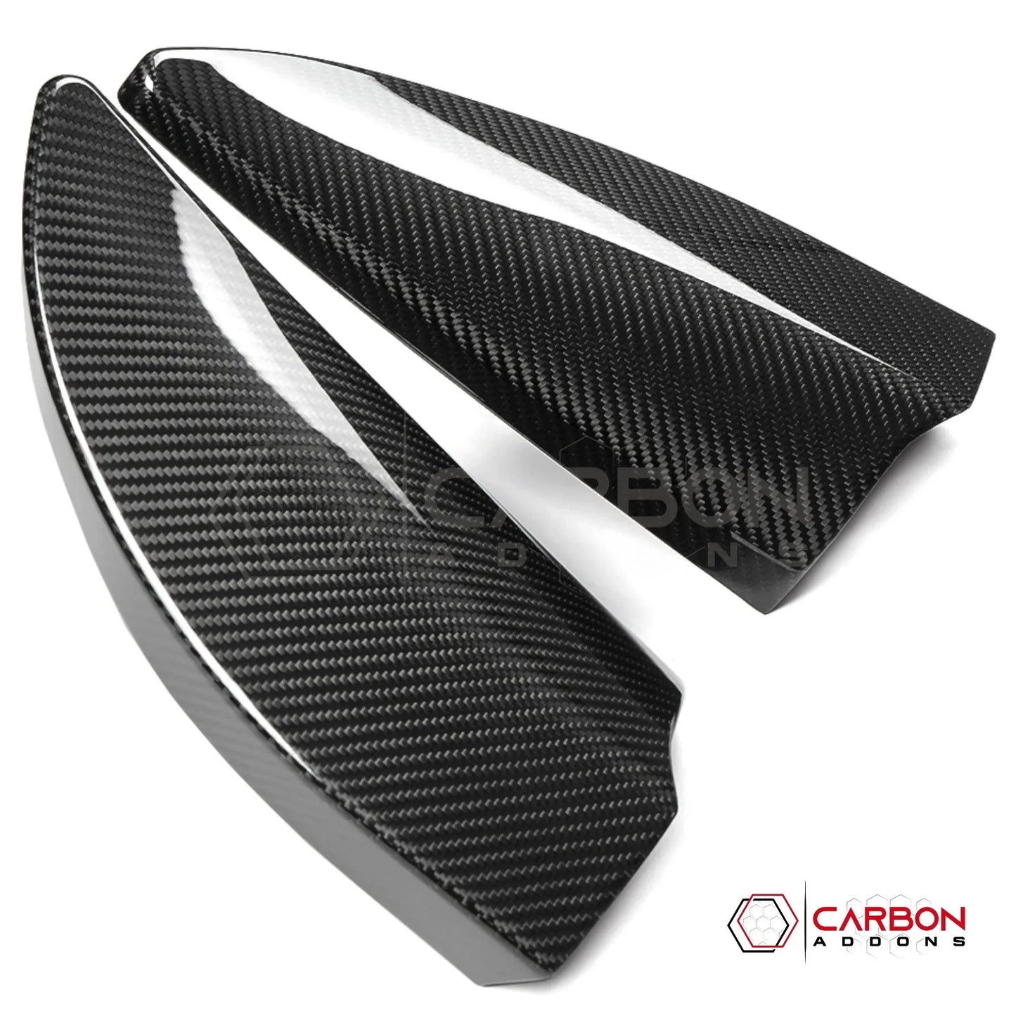 Real Carbon Fiber A-Pillar Speaker Trim Covers for 2021+ Ford F-150
