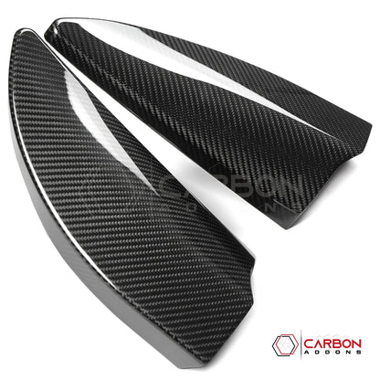 Real Carbon Fiber A-Pillar Speaker Trim Covers for 2021+ Ford F-150