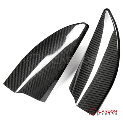 Real Carbon Fiber A-Pillar Speaker Trim Covers for 2021+ Ford F-150