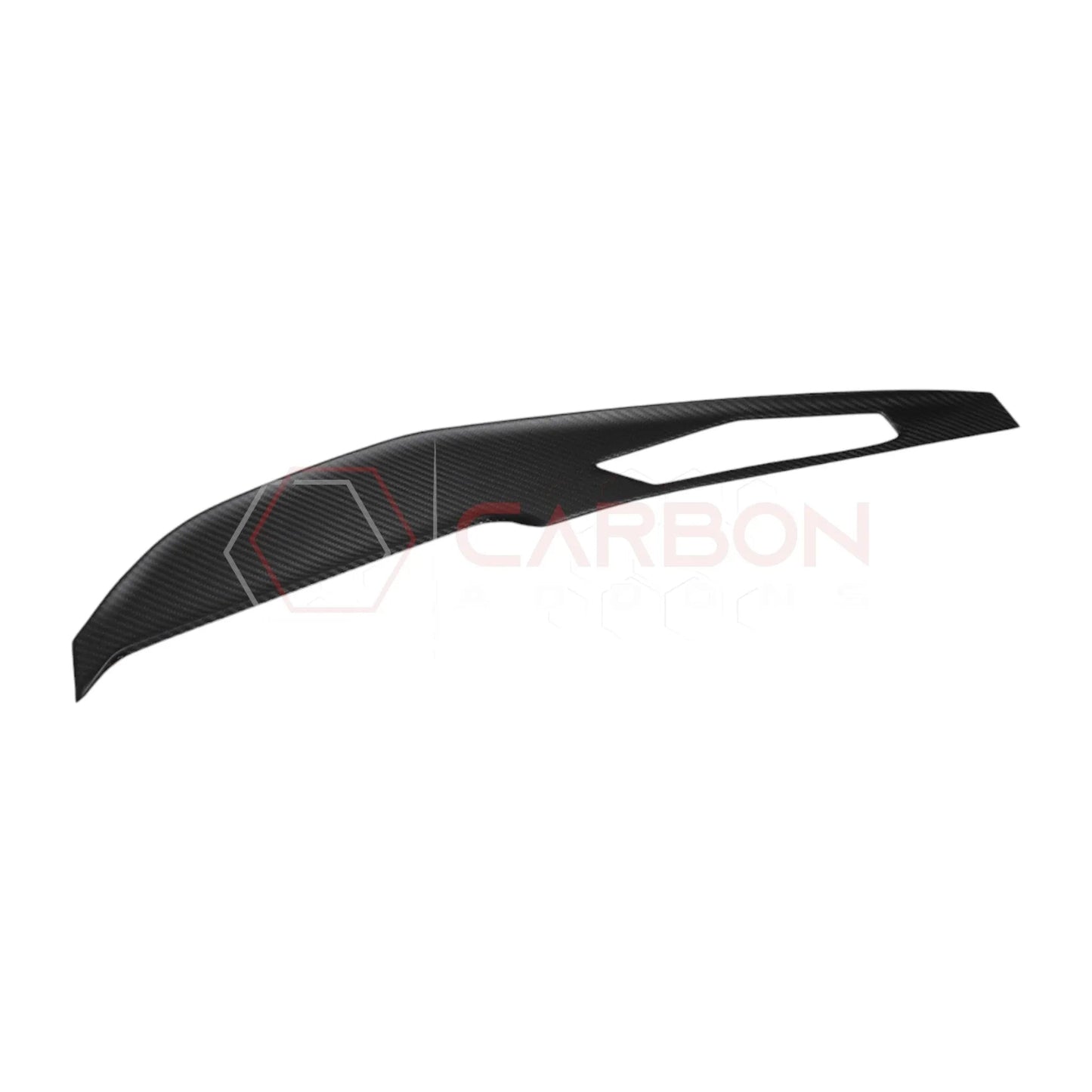 Real Carbon Fiber Dashboard Screen Surround Trim Cover for 2024+ Ford Mustang