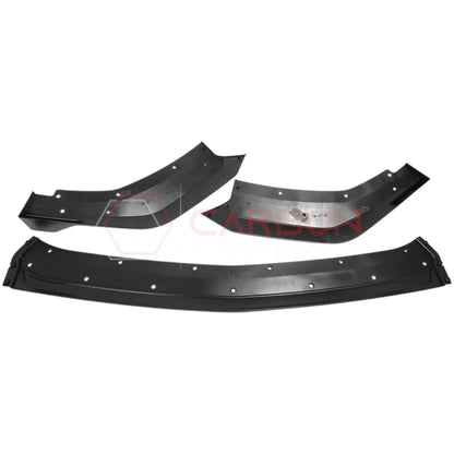 Front Lip Splitter Extensions for 2024+ Ford Mustang GT, EcoBoost & Dark Horse (3-Piece ABS Set)