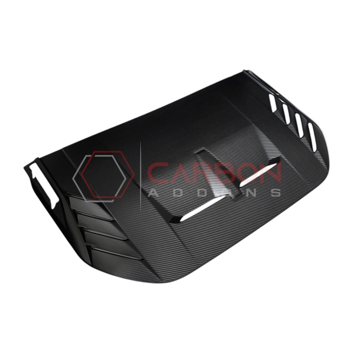 2021+ Bronco Raptor Real Carbon Fiber Hood Vent Trim Cover