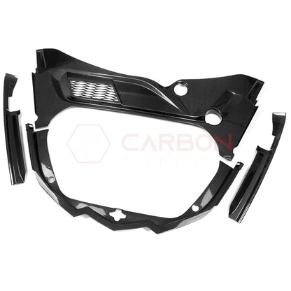 C8 Corvette Real Carbon Fiber Front Trunk (Frunk) Replacement Trim Panels | Stingray, Z06 & E-Ray (2020–2026 Coupe)