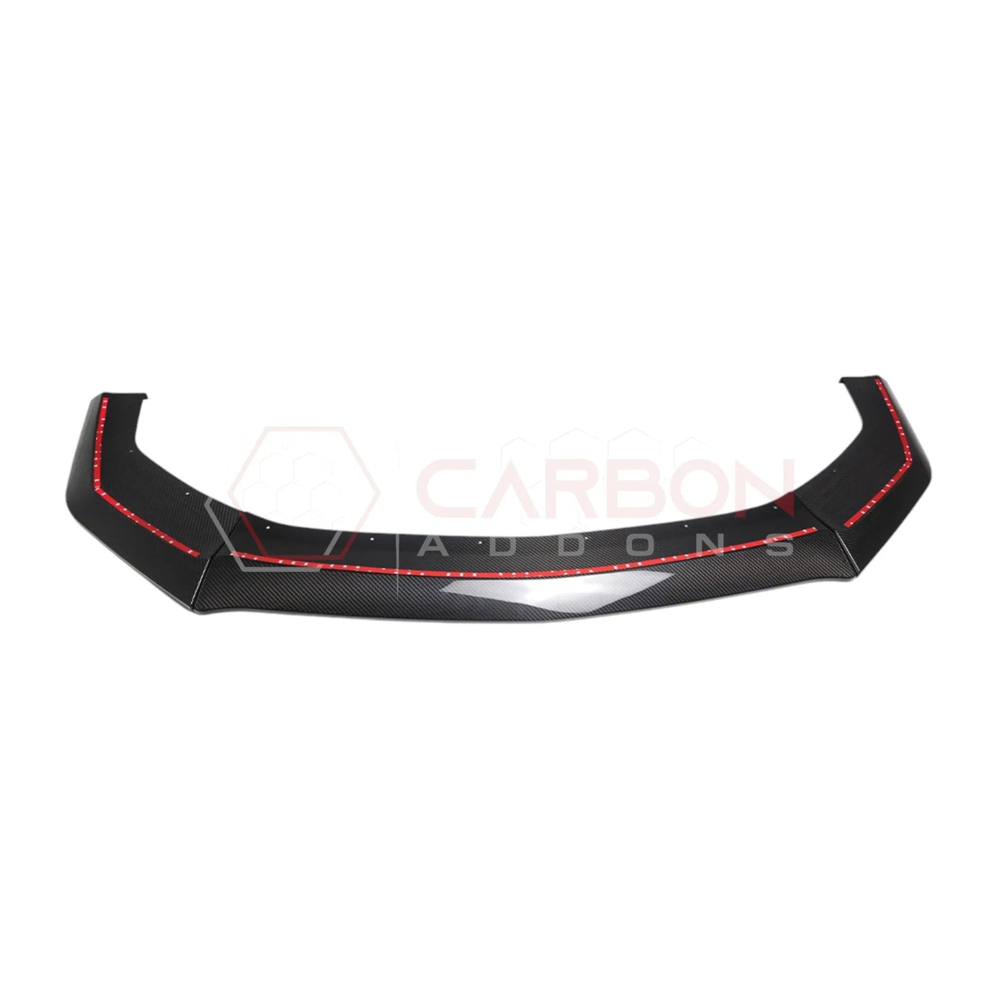 Real Carbon Fiber Front Lip Splitter for 2024+ Ford Mustang Dark Horse (3-Piece Set)