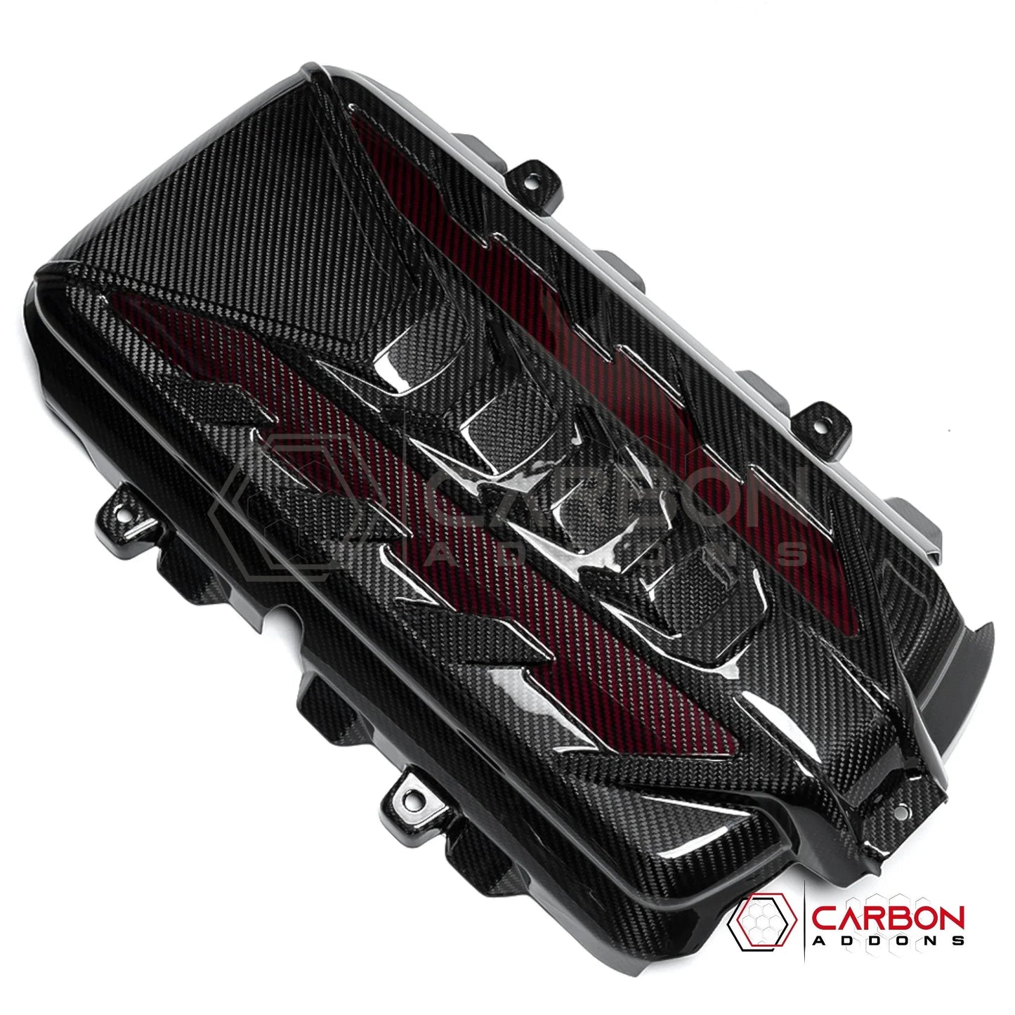 C8 Corvette Stingray Carbon Fiber Engine Cover | Direct OEM Replacement (2020–2026)