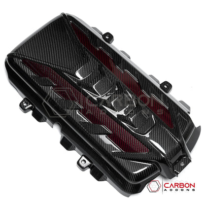 C8 Corvette Stingray Carbon Fiber Engine Cover | Direct OEM Replacement (2020–2026)
