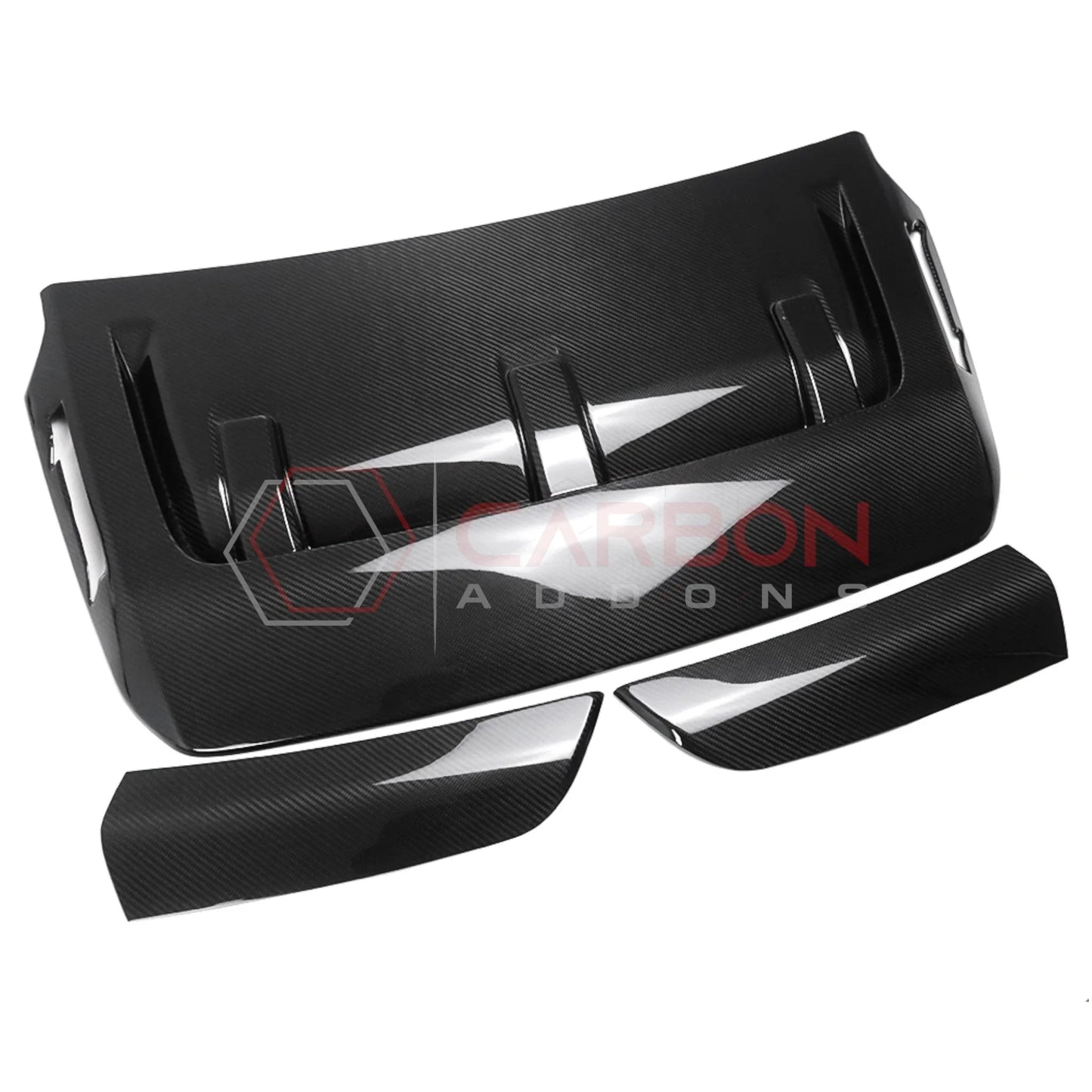 Real Carbon Fiber Hood Vent Cover for 2021+ Ford F-150 Raptor (V6)