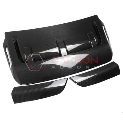 Real Carbon Fiber Hood Vent Cover for 2021+ Ford F-150 Raptor (V6)