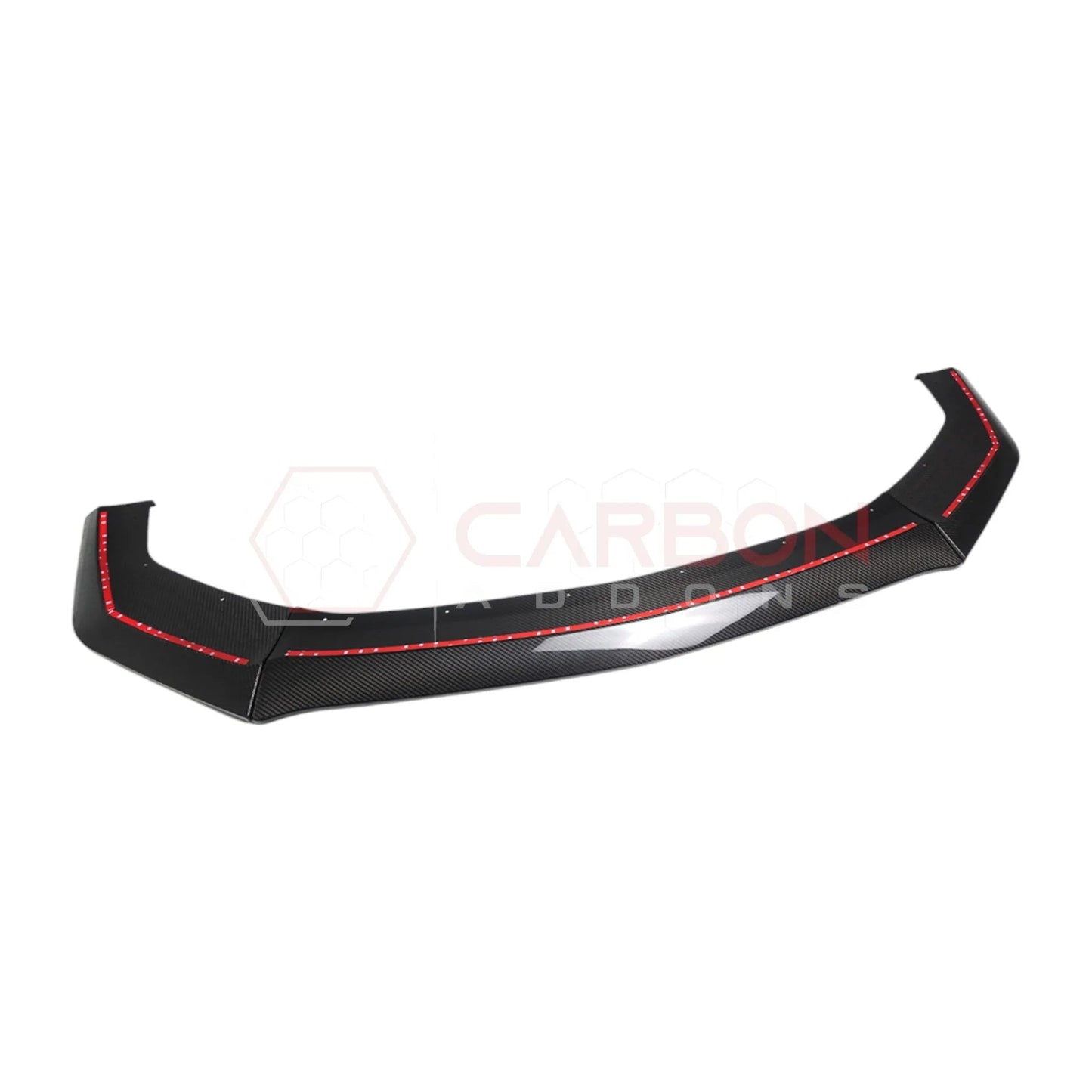 Real Carbon Fiber Front Lip Splitter for 2024+ Ford Mustang Dark Horse (3-Piece Set)