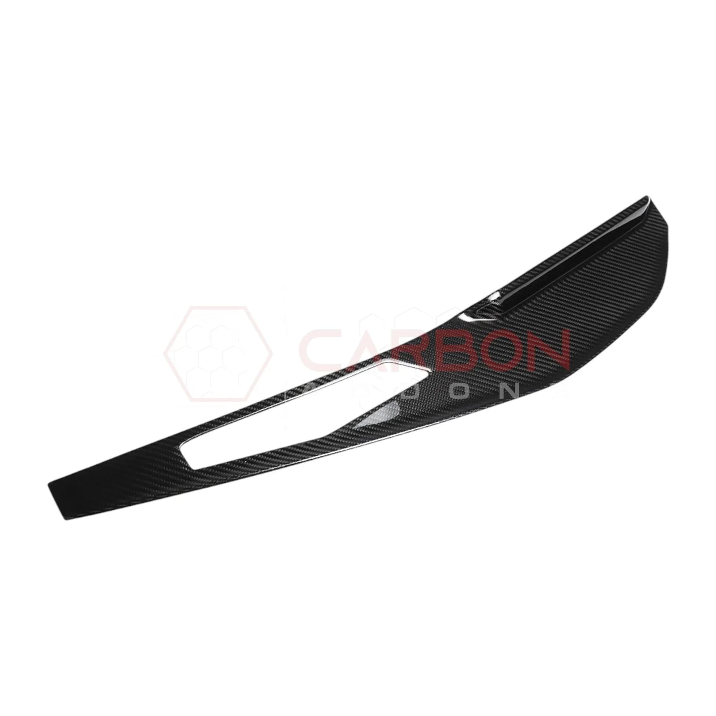 Real Carbon Fiber Dashboard Screen Surround Trim Cover for 2024+ Ford Mustang