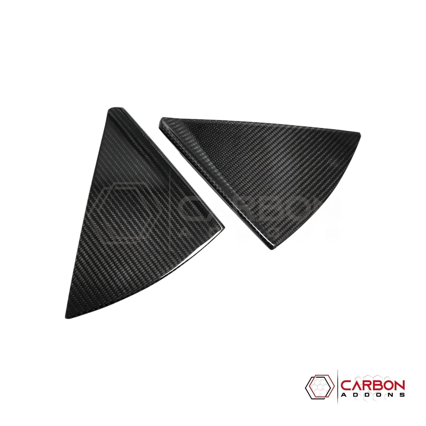 C8 Corvette Convertible Carbon Fiber B-Pillar Trim Covers | Exterior Upgrade (2020–2026)
