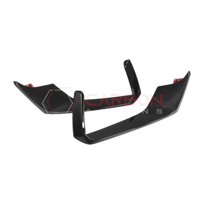 Real Carbon Fiber Lower Fog Light Trim Covers for 2024+ Ford Mustang Dark Horse