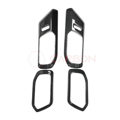 Real Carbon Fiber Interior Door Handle Trim Covers For 2021+ Ford Bronco