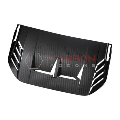 2021+ Bronco Raptor Real Carbon Fiber Hood Vent Trim Cover