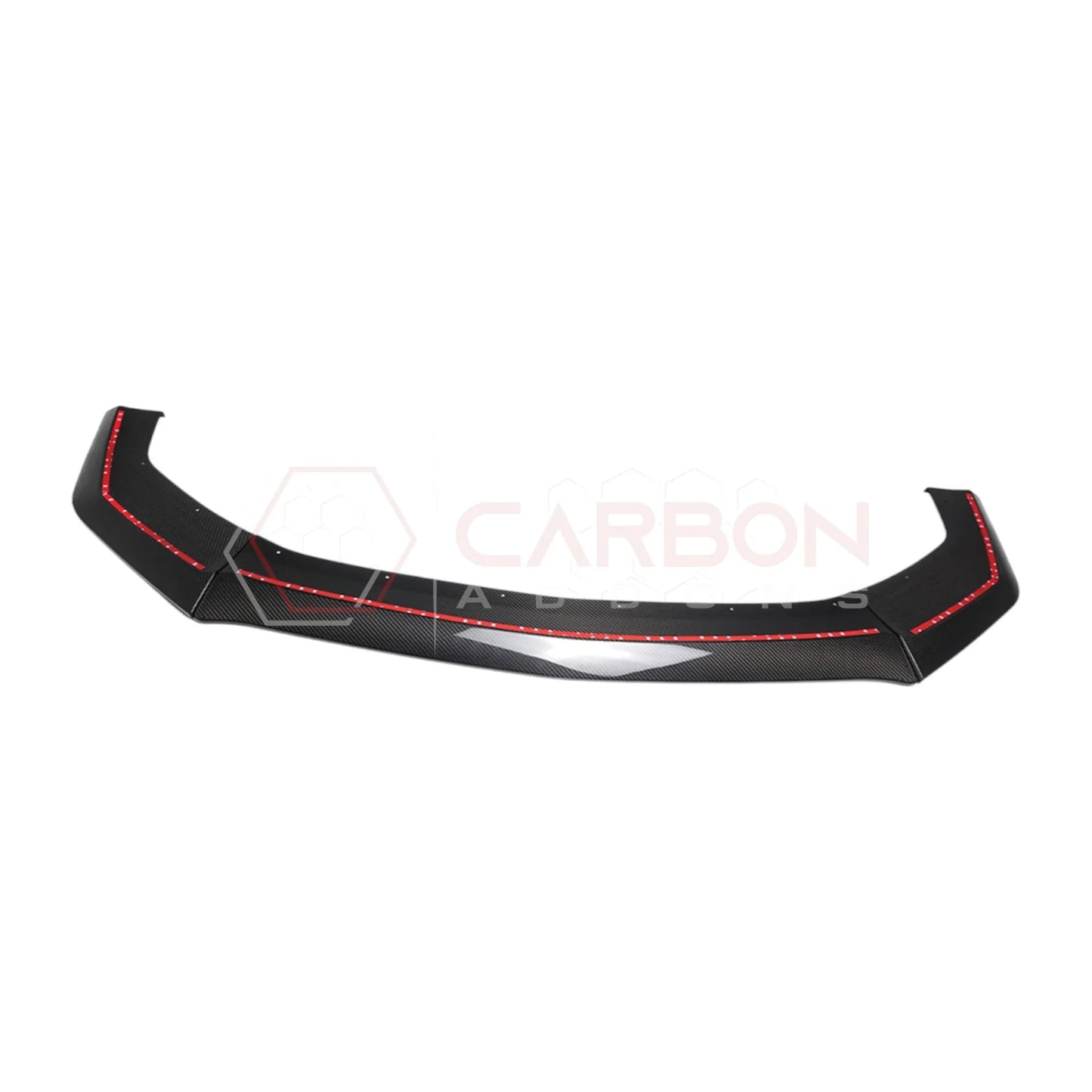 Real Carbon Fiber Front Lip Splitter for 2024+ Ford Mustang Dark Horse (3-Piece Set)