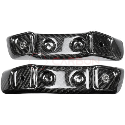 C8 Corvette Real Carbon Fiber Seat Belt Holder Buckle Replacements | GT2 & Competition Sport Seats (2020–Present)